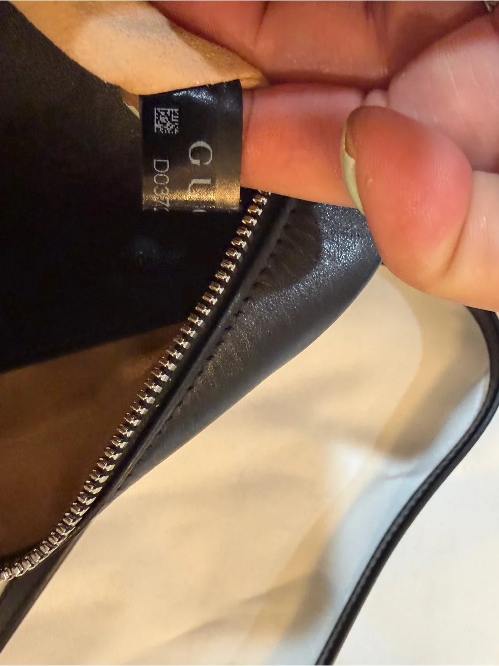 Gucci Black Marmont Crossbody Bag w/ Silver Hardware, Dust Bag & shopping bag